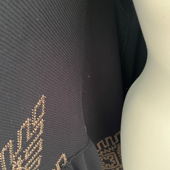 BIYA by JOHNNY WAS Black and Brown Knit Cardigan - Picture 7 of 7